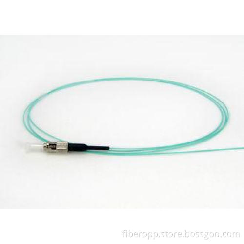 PVC Jacket SM 9/125 Fiber Optic Pigtail FC / APC Connector